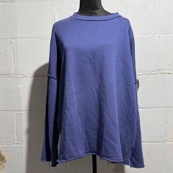 Eileen Fisher Women’s Blue Sweatshirt Size 2X - Picture 1 of 6